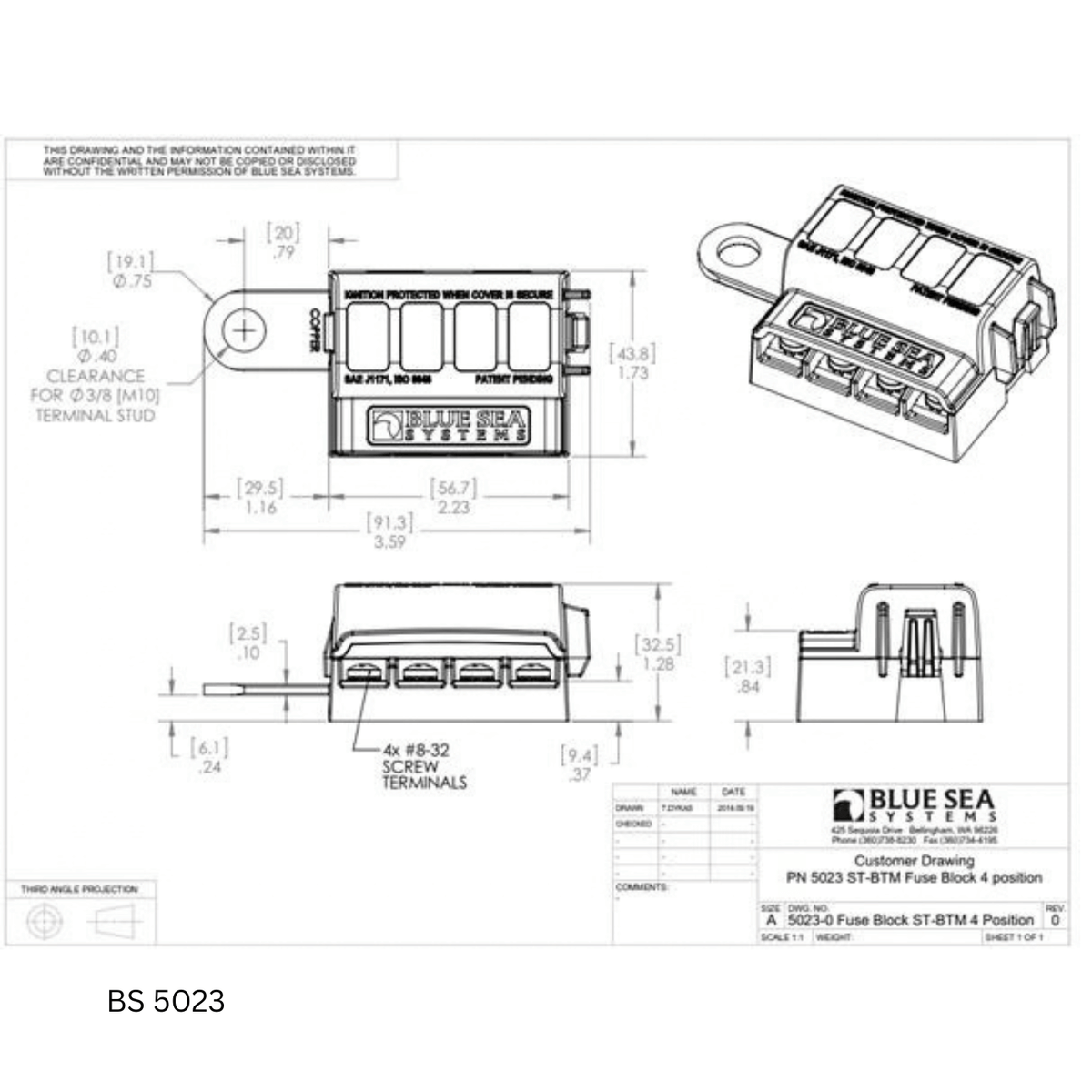 BS5024-Abmessungen