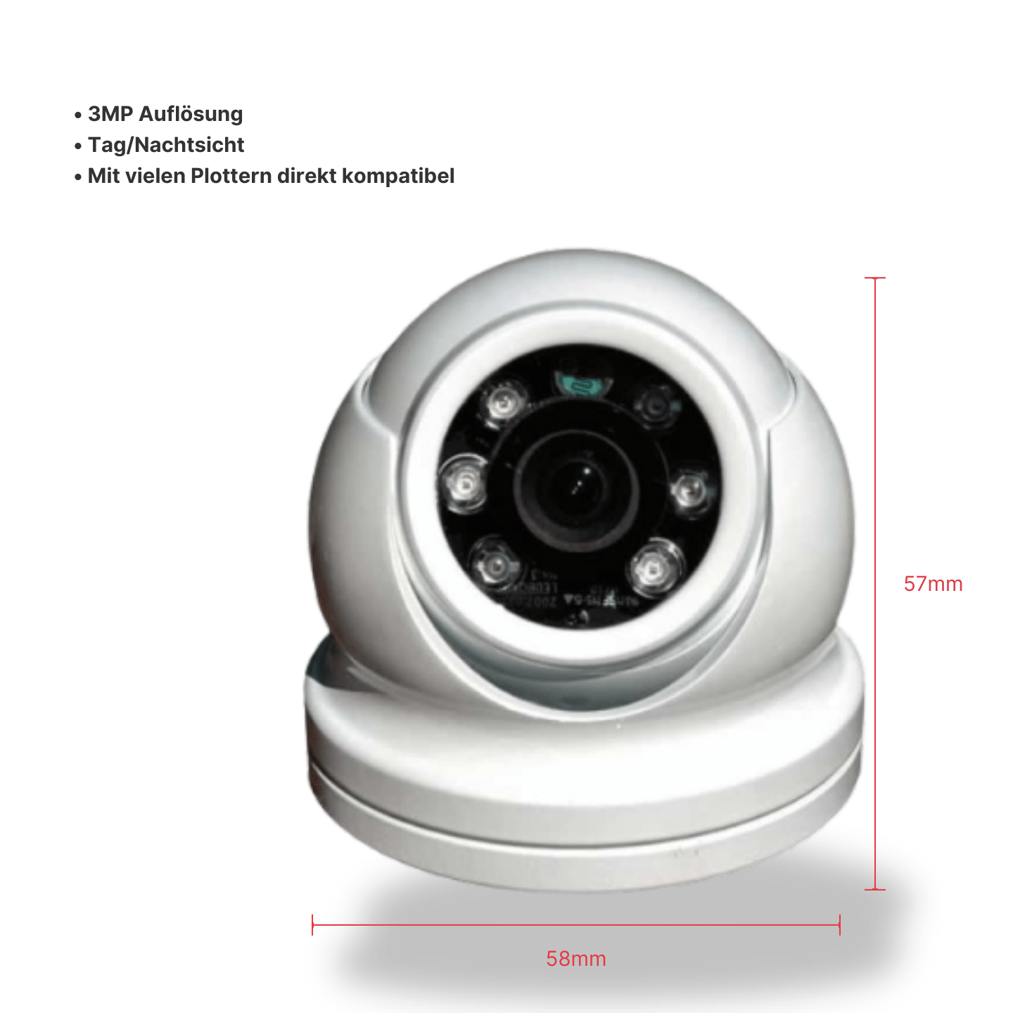 IRIS460 Feststehende Mini-Dome-IP-Kamera