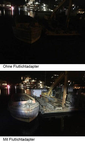 Flutlichtadapter für LED Suchscheinwerfer 220