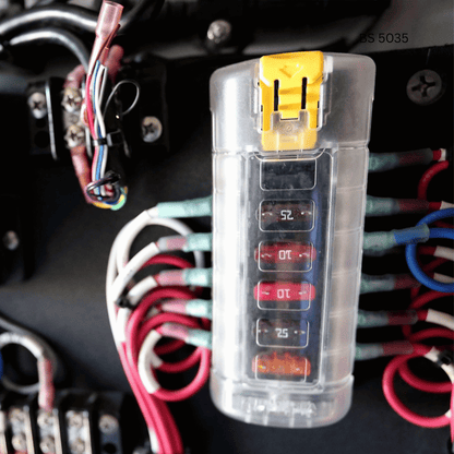 Blue Sea Systems BS 5035 6-Circuit ATO/ATC Fuse Block (with cover)
