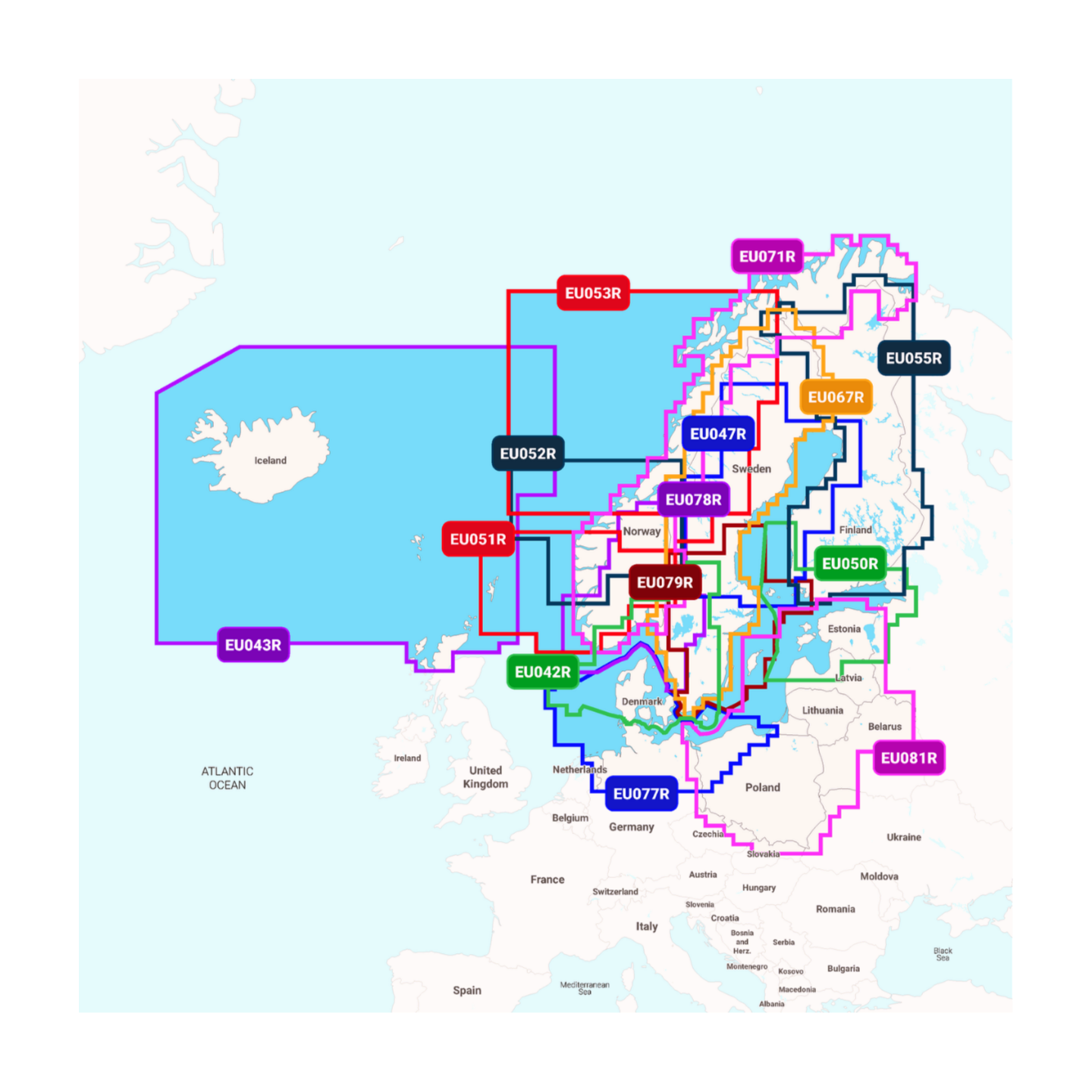 NAVIONICS PLATINUM+ Oslo bis Trelleborg, NPEU042R