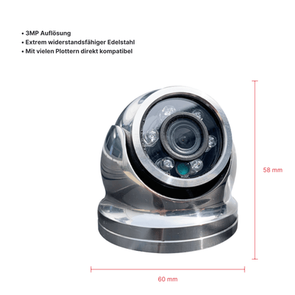 IRIS-S460 Mini-Dome-IP-Kamera aus 316er-Edelstahl