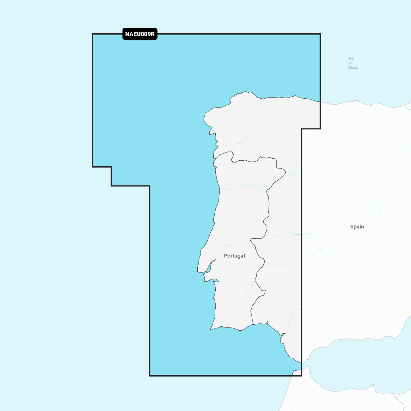 Navionics+ NAEU009R – Portugal & Spanien Nordwest (Portugal & Spain, Northwest)