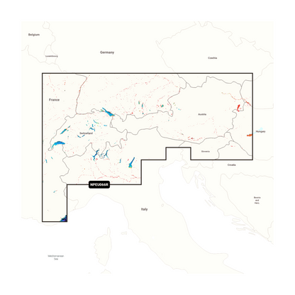 NAVIONICS PLATINUM+ Alpen Seen & Flüsse, NPEU066R
