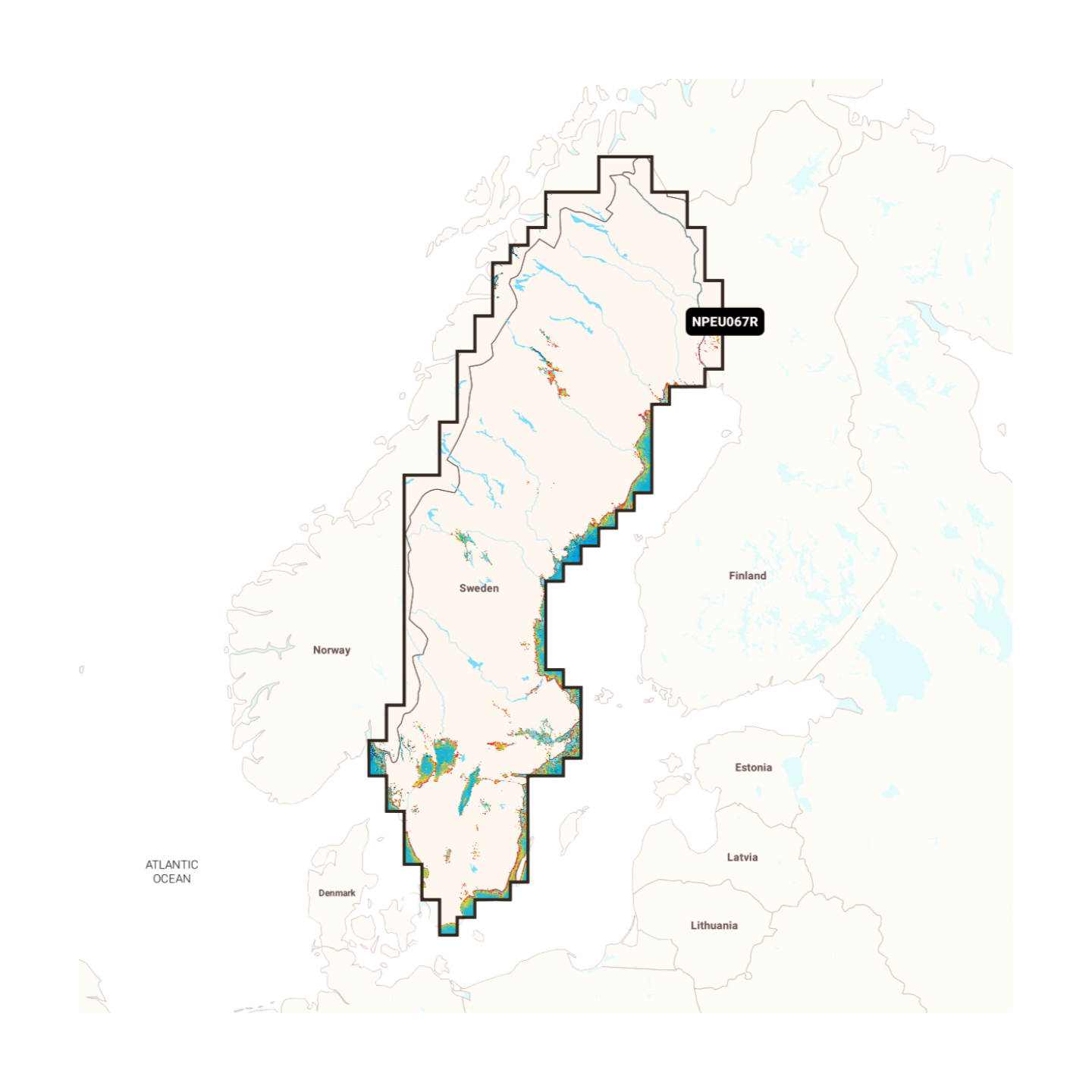 NAVIONICS PLATINUM+ Schweden Seen & Flüsse, NPEU067R