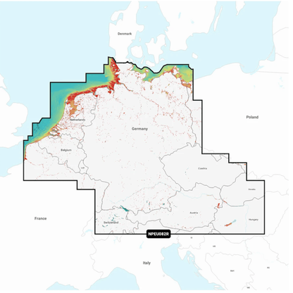 Navionics Platinum+ NAEU082R: Benelux, Deutschland, Österreich