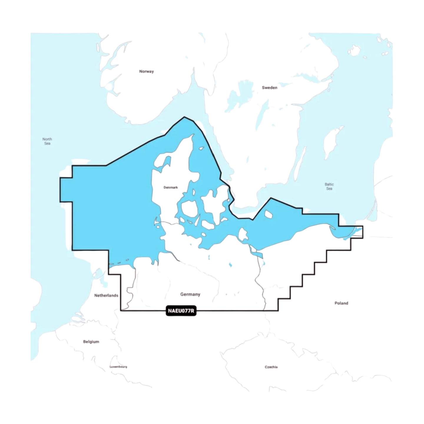 Navionics+ NAEU077R Dänemark & Deutschland, Nord